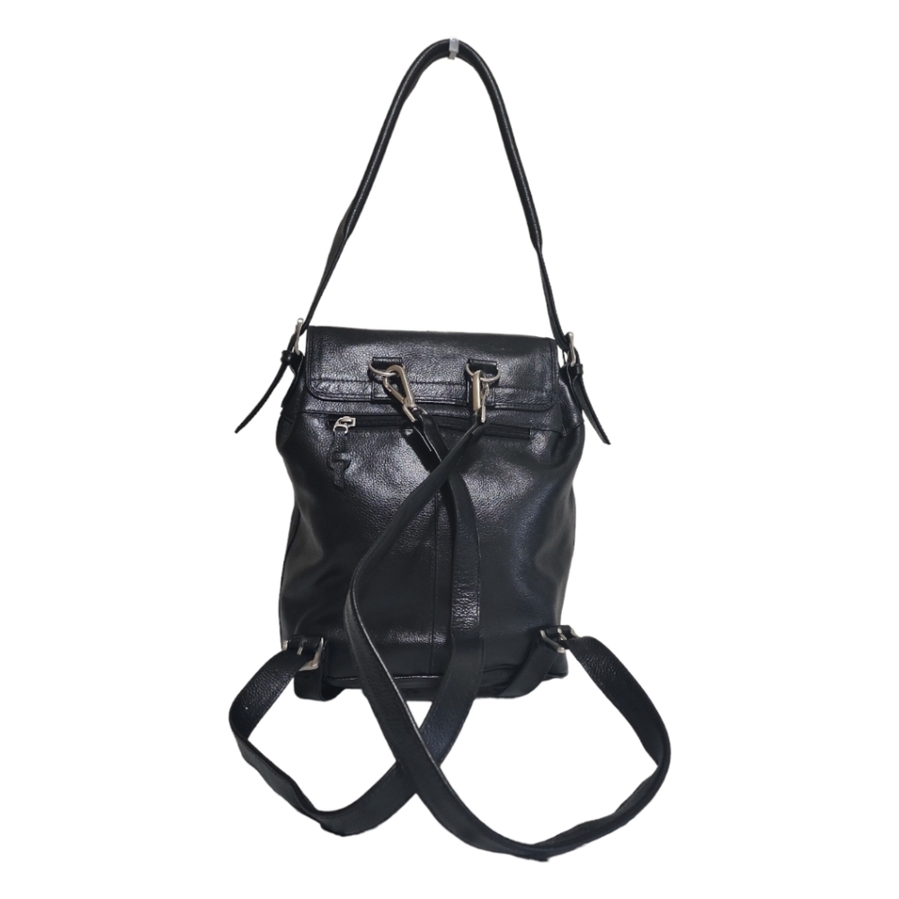 Leather Convertible Backpack with Wallet - Picture 3 of 7